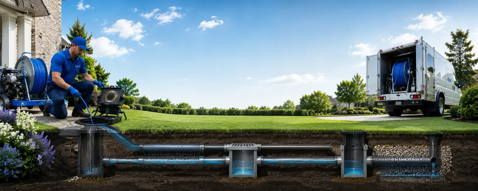 Outdoor drain cleaning information for Harrisville, NY